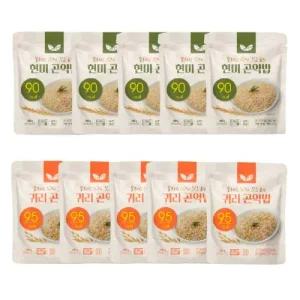 오그링 귀리 곤약밥 150g 5개 + 현미 곤약밥 150g 5개