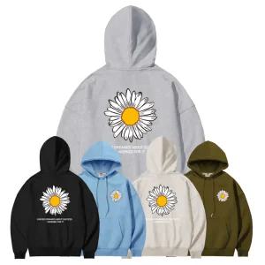 제네브 국내생산 특양 헤비 기모 후드티 플라워/M-3XL까지