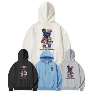 제네브 국내생산 특양 헤비 기모 후드티 로즈베어/M-3XL까지