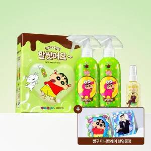 온더바디 발을씻자 풋샴푸_민트초코향 (짱구에디션) 385ml*2+80ml 기프트세트