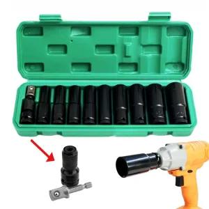 롱복스알세트 1/2 소켓 롱복스 11P세트 육각 임팩 렌치 어댑터 포함 롱 복스