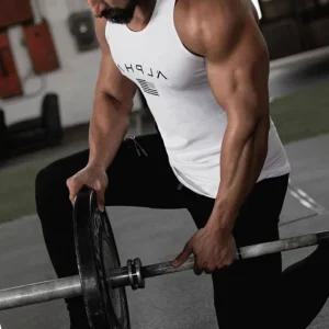 HIT 헬스 운동복 티셔츠 민소매 웨이트옷 망고나시
