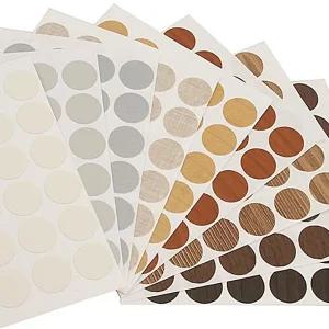 120개입 보수스티커 흠집제거테이프 피스스티커 피스구멍 가구 목재 흠집보수제