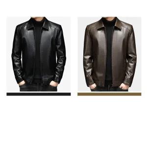 남성 가죽 자켓 블루종 라이더 점퍼 레더 아우터 간절기 캐주얼