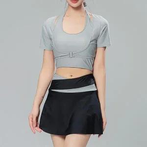 [아트박스]/옷자락 여자 쓰리피스 스포티 스커트 수영복