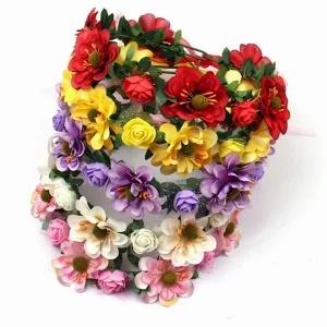 플라워 조화 화관 머리띠 장식 웨딩 셀프 촬영 소품