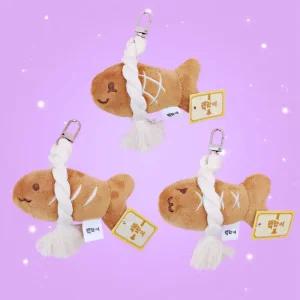 액막이 명태 북어 인형 키링 명주실 차량용 현관 장식 행운 개업 선물 가방고리 10cm