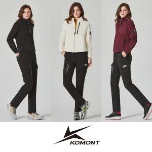 [KOMONT] 코몽트 여성 방풍 플리스 집업 트레이닝 셋업 2종