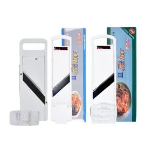 이태리 바이오채칼 NO2 NO3 3단계 크기조절 안전홀더 김장채칼 무채 채나물 강판 슬라이서