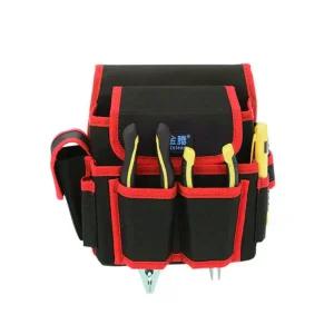 테크 작업용 공구벨트(레드) 공구주머니