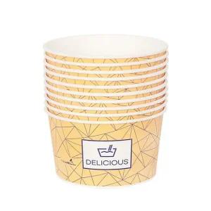 일회용 분식 종이그릇 650ml 10개입 1P 간식 오뎅용기 떡볶기용기 일회용대접 종이용기