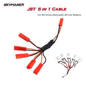 Lipo 충전동 JST 2 핀 5 인 1 남성 케이블 커넥터, UDI MJX X400 FY550 드론 배터리 부품 자동차 액세서리