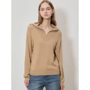 [쉬즈미스]딥무드 세일러 카라 하프 집업 니트 택가격 198000원 _P405499186