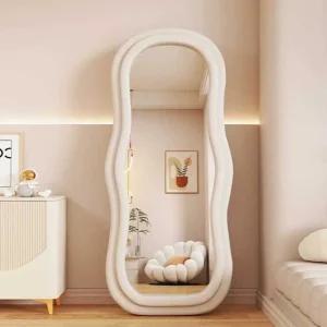 핑크 전신거울 거울 인테리어 미러 엔틱 비정형 피팅 옷가게