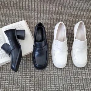 [오노마] ONM 데이트 스커트 원피스 구두 통굽 스퀘어 토 로퍼