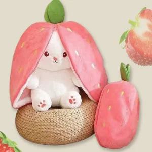 편디자인 까꿍 딸기토기인형 아기토끼인형