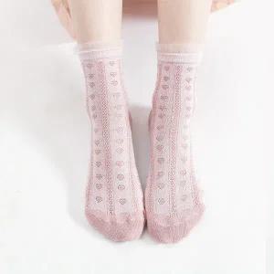 [킨즈]마이리틀싹스 꽃리본 메쉬 아동 어린이 아동양말  (5종 10켤레)