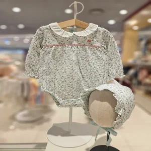 블루독베이비[hu] 25.FW겨울가을신상 MN)폼폼플라워세트바디수트 45A70-040-15 우주복/여아수트/출산선물