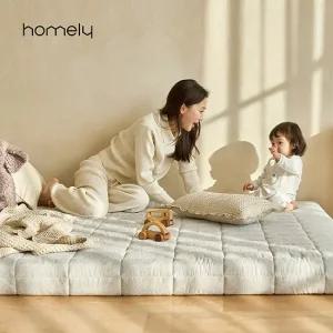 홈리 솜니 10cm 알러지케어 베이직 바닥 매트리스 토퍼 푹신한 거실 토퍼 수면매트 MS