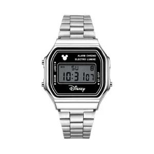 D12536WWB 레트로 미키마우스 남녀공용 메탈 전자시계