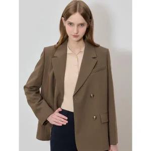 [쉬즈미스]SHESMISS)] 포멀 라인 더블 브레스티드 재킷 (택가격: 398000원)
