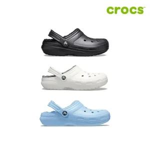 [크록스 정품]  클래식 라인드 클로그 공용 털샌들 203591 3종 택1