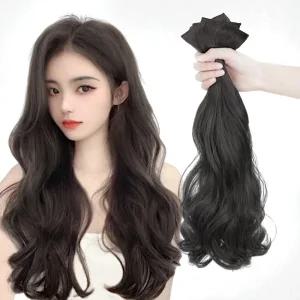 부분가발 붙임머리 3p세트 인조모 헤어피스 긴머리 가모 헤어익스텐션