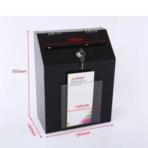 아크릴 투표함 A4 용지 정리함 자물쇠 서류 정리함 단일상품