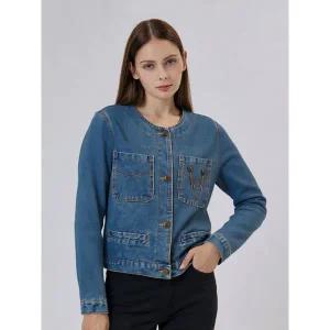 (레코브) 데님 라운드 자켓(LC61C9DJ507X)