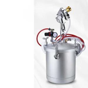 에어리스도장기 공압 에어 스프레이건 뿜칠 분사기 도장기(10L/상부배출/2.0구경)+5m파이프