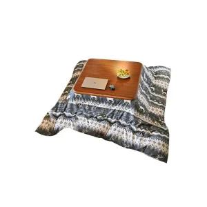 코타츠 테이블 거실 겨울 난방 온열 좌식 이불 탁자 거실테이블(이불+쿠션)-눈송이사슴