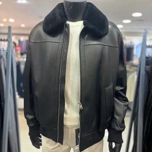 [레노마]F/W 블랙 모피 탈부착 양가죽 점퍼 PHMLU57_BP