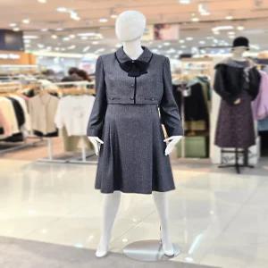 [행복한백화점][꼼빠니아]리본 포인트 자켓 원피스 CAFW9WOP010