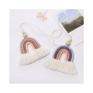 자동차 무지개 태슬 무지개테슬 룸미러꾸미기 백미러장식 룸미러장식 자동차장식소품 자동차선물