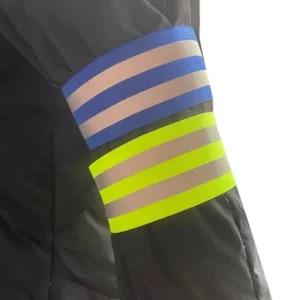 야광띠 야광완장 반사띠 형광밴드 2줄 주차차단기 겨울정비복 차량진입판 일체형방한복