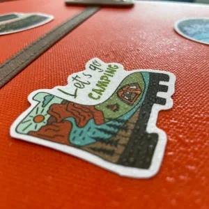 PVC 코팅 캠핑 디자인 스티커