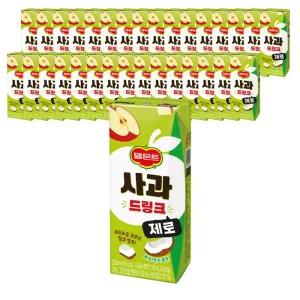 롯데 델몬트 사과 제로 드링크팩 200ml X 32팩 과즙 주스 음료수