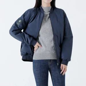 여성 패딩 항공점퍼 네이비 1P 블루종 커플 아우터