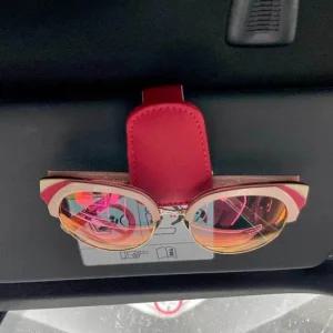 레드 선글라스 거치대 차량용수납걸이 선글라스클립 차량안경걸이 차량안경클립