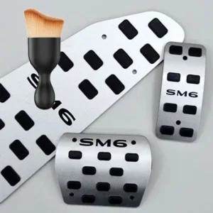 SM6 페달 커버 튜닝 페달 용품 먼지 브러쉬 세트 자동차페달커버 스파크페달 브레이크페달커버