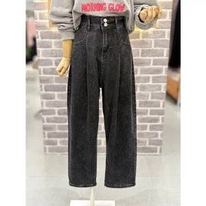 [레코브](광주신세계)턱주름 배기 데님팬츠(LC41EXDP032X)