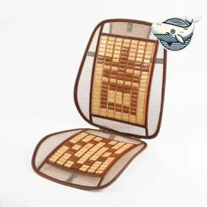대나무 시트 등받이 방석 쿨하고 부드러운 운전석 조수석 싱글 자동차메쉬방석 자동차등받이시트