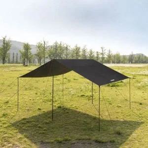 카즈미 렉타 타프 캠핑 그늘막 그랜즈빌 타프 블랙-WFH2ZZI