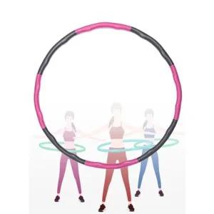 지압 후프 소프트폼 다-이어트 훌라후프 핑크그레이-WDAFA4B