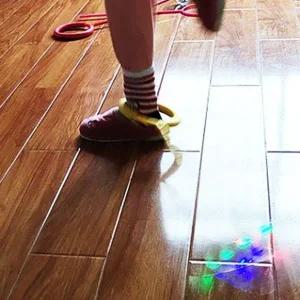 무선 발줄넘기 발목줄넘기 LED 옐로우 발 어린이 무선-WED015D