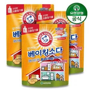 [유한양행] 암앤해머 베이킹소다 1.5kg+600g x 3개