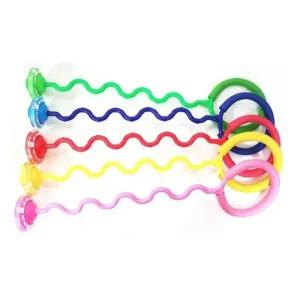 꼬불 줄넘기 한발 63cm 발목 LED 줄넘기 운동 유산소