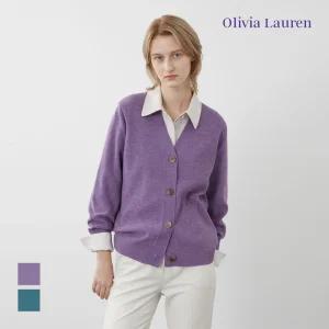 [올리비아로렌] 브이넥 기본 가디건_VOCBC3W9131