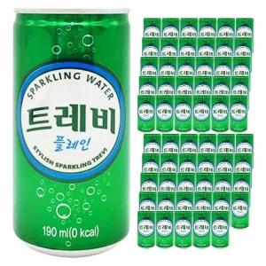 롯데 트레비 플레인 190ml x 60캔 (30캔 2박스)