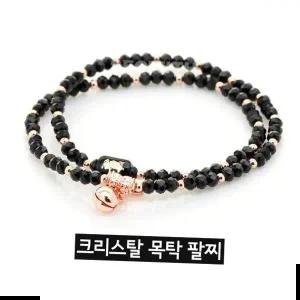 크리스탈 목탁 팔찌 (선택) 12간지팔찌 액운방지 염주